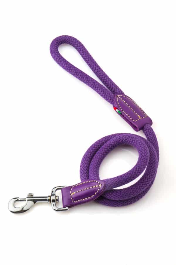 Bianca Rope Dog Puppy Leads purple