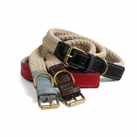 Giovanna flat soft cotton rope collars