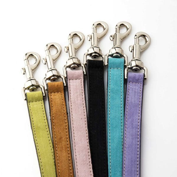 Leda suede lead with swarovski crystals for puppy or dog