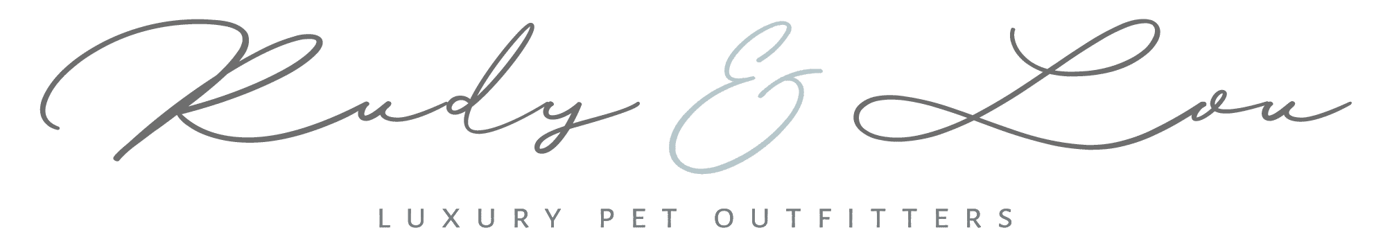 Rudy and Lou Luxury Pet Outfitters Logo