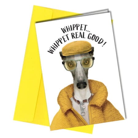 #170 Whippet Real Good Dog Card